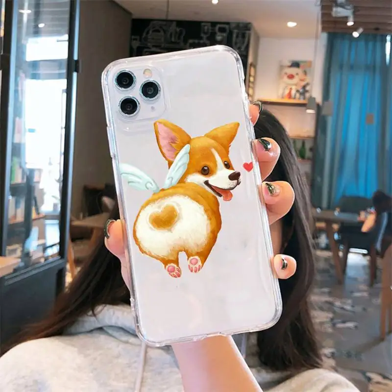 Cute Corgi Butt Animal Puppy Phone Cases Transparent for iPhone 6 7 8 11 12 s mini pro X XS XR MAX Plus se cover funda shell
Cute Corgi Butt Animal Puppy Phone Cases Transparent for iPhone 6 7 8 11 12 s mini pro X XS XR MAX Plus se cover funda shell