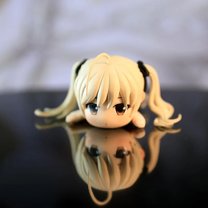 

Anime Demon Slayer Kamado Nezuko Q Series Doll Kasugano Sora Prone Posture Q Version Domei Car Case Hand Made Model Ornaments