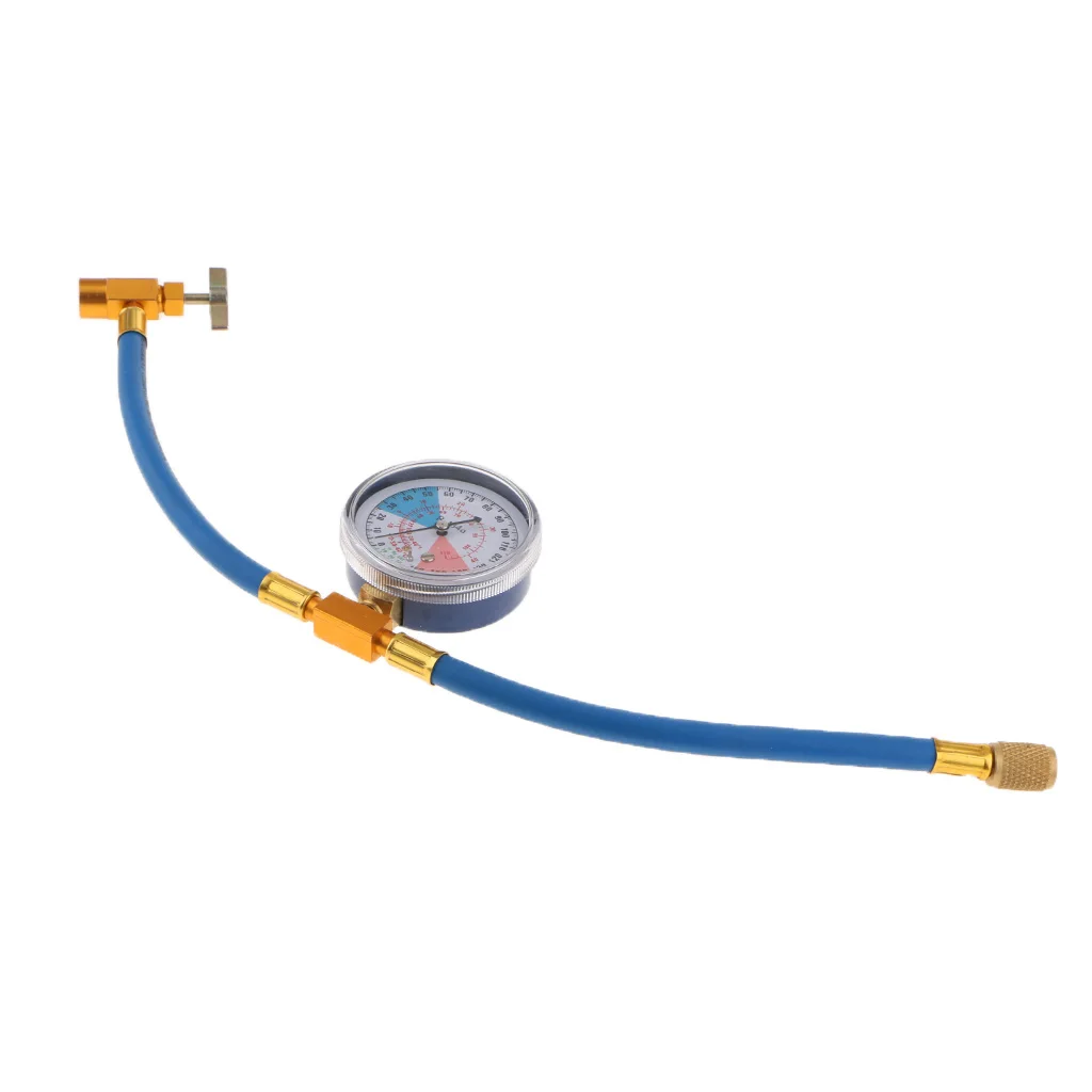 Auto Replacement R-134a Can to R12/R22 Port A/C Air Conditioning Recharge Hose Pipe Gauge 
Auto Replacement R-134a Can to R12/R22 Port A/C Air Conditioning Recharge Hose Pipe Gauge