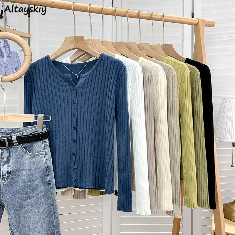 Cardigan Women Knitwear Autumn Korean Style New Ins Solid Sweater Sweet Girls Outerwear Daily Minimalist All-match Tops Ulzzang
Cardigan Women Knitwear Autumn Korean Style New Ins Solid Sweater Sweet Girls Outerwear Daily Minimalist All-match Tops Ulzzang