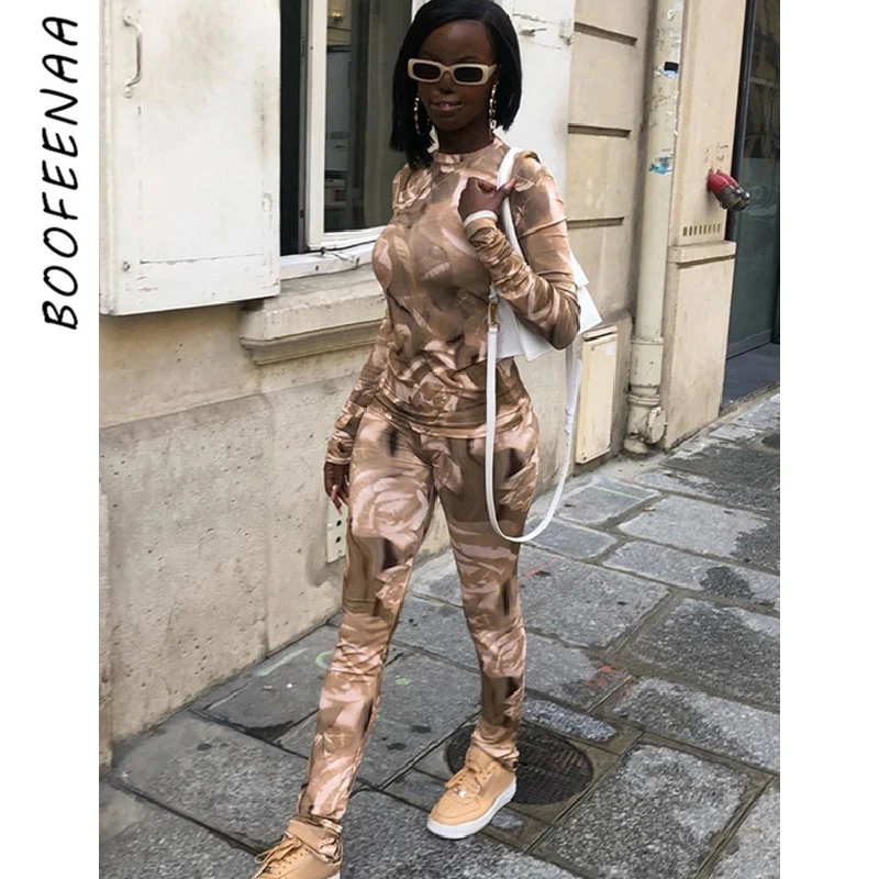 BOOFEENAA Fashion Printed Sporty Two Piece Outfits for Women Sexy Club Outfits Matching Sets 2 Piece Leggings Set C70-CE49
BOOFEENAA Fashion Printed Sporty Two Piece Outfits for Women Sexy Club Outfits Matching Sets 2 Piece Leggings Set C70-CE49
