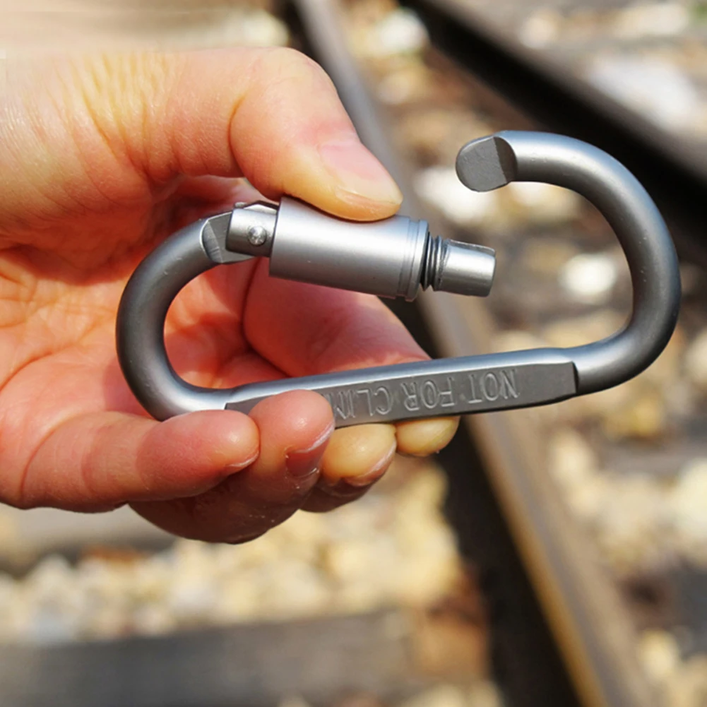 D-ring Snap Buckle Carabiner Keychain Camp EDC Tools Travelling Easy Carrying Aluminum Alloy Outdoor Durable Parts
D-ring Snap Buckle Carabiner Keychain Camp EDC Tools Travelling Easy Carrying Aluminum Alloy Outdoor Durable Parts
