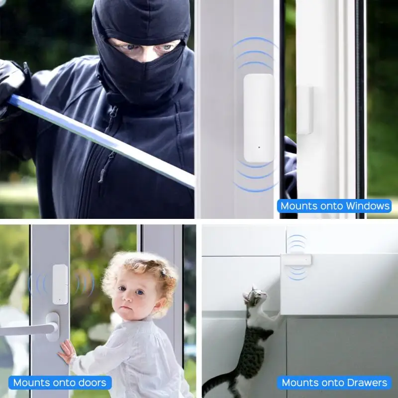 Tuya WiFi Door Sensor, Smart Door Open/Closed Detectors Smart Life APP Wifi Window Sensor Work With Alexa/Google Home
Tuya WiFi Door Sensor, Smart Door Open/Closed Detectors Smart Life APP Wifi Window Sensor Work With Alexa/Google Home