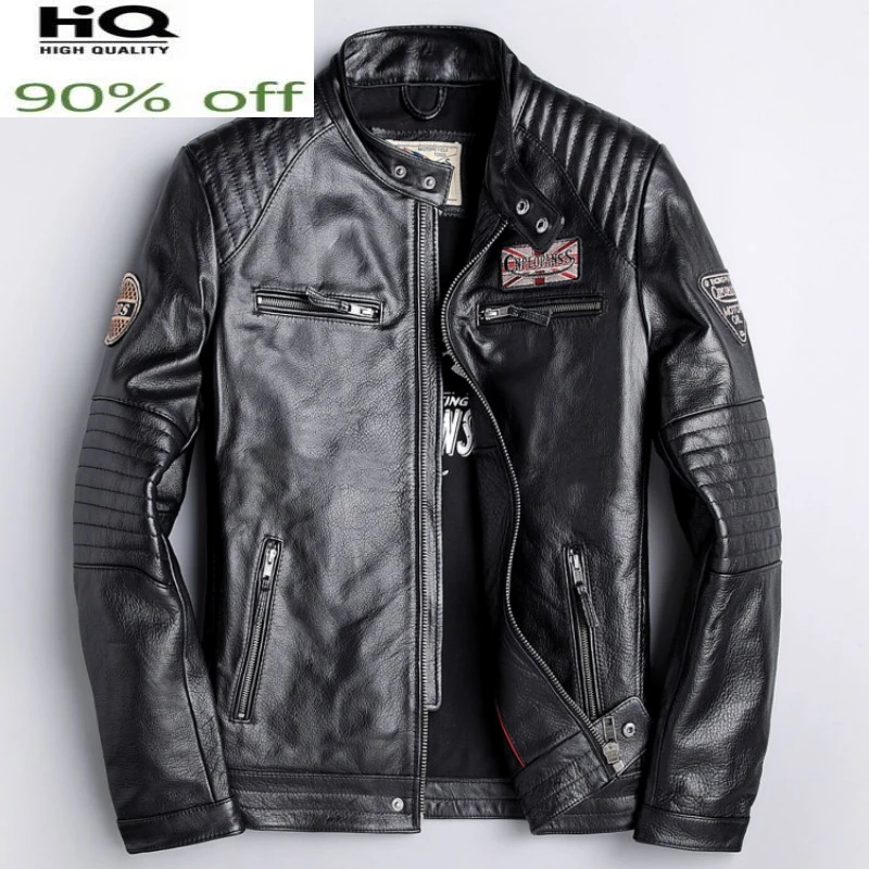 Autumn Genuine Leather Jacket Men Clothes 2022 Streetwear 100% Sheepskin Coat Male Fashion Motorcycle Fit Jaqueta LW1092
Autumn Genuine Leather Jacket Men Clothes 2022 Streetwear 100% Sheepskin Coat Male Fashion Motorcycle Fit Jaqueta LW1092
