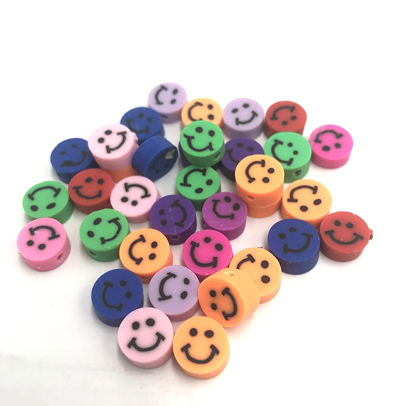 50pcs 9mm Fashion Mixed Colorful Smiley Face Polymer Clay Beads Spacer Beads Diy Necklace Bracelet Jewelry Making Findings
50pcs 9mm Fashion Mixed Colorful Smiley Face Polymer Clay Beads Spacer Beads Diy Necklace Bracelet Jewelry Making Findings