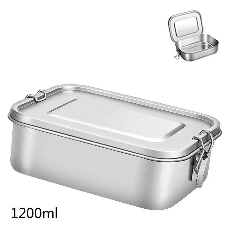 Stainless Steel Lunch Box Leakproof Metal Lunch Containers for Kids 
Stainless Steel Lunch Box Leakproof Metal Lunch Containers for Kids