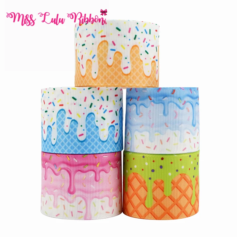 50Yards 16mm-75mm Ice Cream Grosgrain Ribbon For Handmade Bow Party Decoration Hair Tie Elastic Band
50Yards 16mm-75mm Ice Cream Grosgrain Ribbon For Handmade Bow Party Decoration Hair Tie Elastic Band