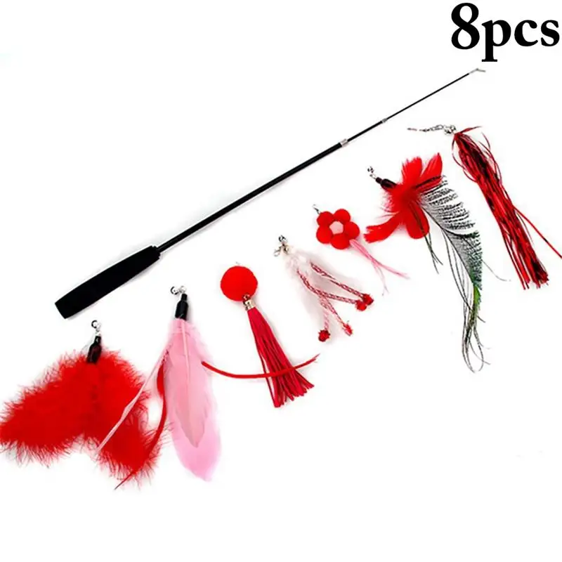 Dorakitten 7Pcs Cat Teaser Replacement Fake Feather Decor Kitten Wand Refill With Extendable Pole Pet Supplies Cat Favors
Dorakitten 7Pcs Cat Teaser Replacement Fake Feather Decor Kitten Wand Refill With Extendable Pole Pet Supplies Cat Favors