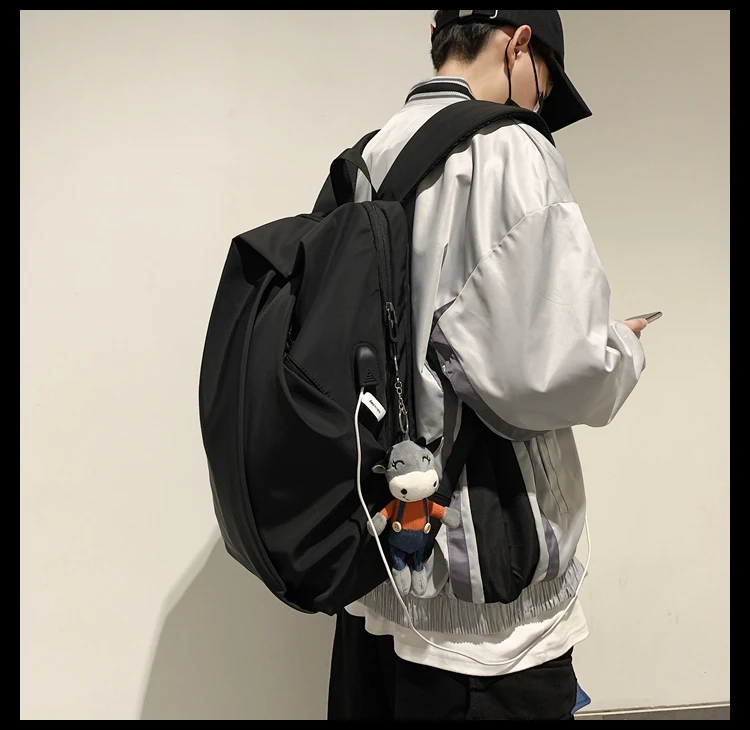 PB3803 Simple fashion trend female high school student college student school bag men backpack large capacity
PB3803 Simple fashion trend female high school student college student school bag men backpack large capacity
