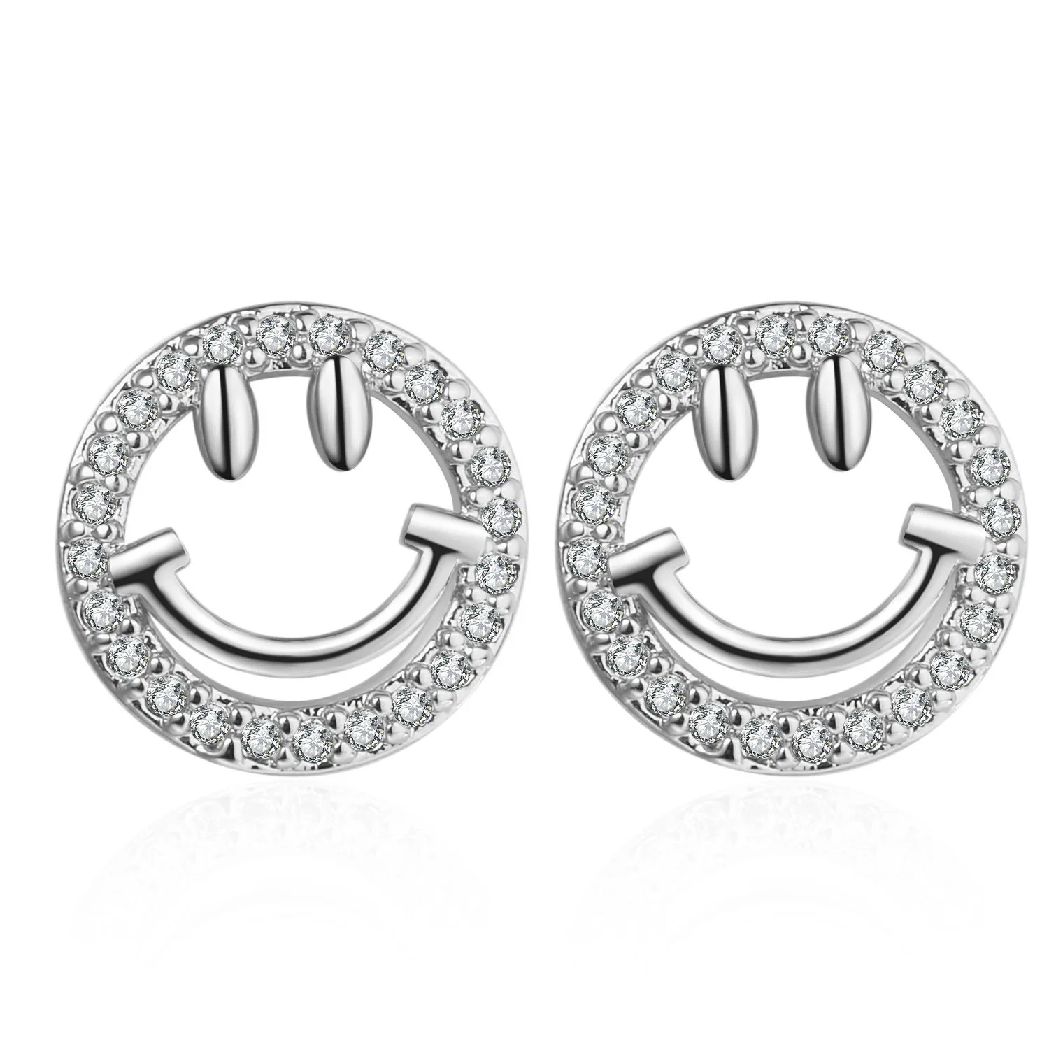 Korean version versatile cute super cute smiling face S925 silver ear nail female personality simple temperament Earrings
Korean version versatile cute super cute smiling face S925 silver ear nail female personality simple temperament Earrings