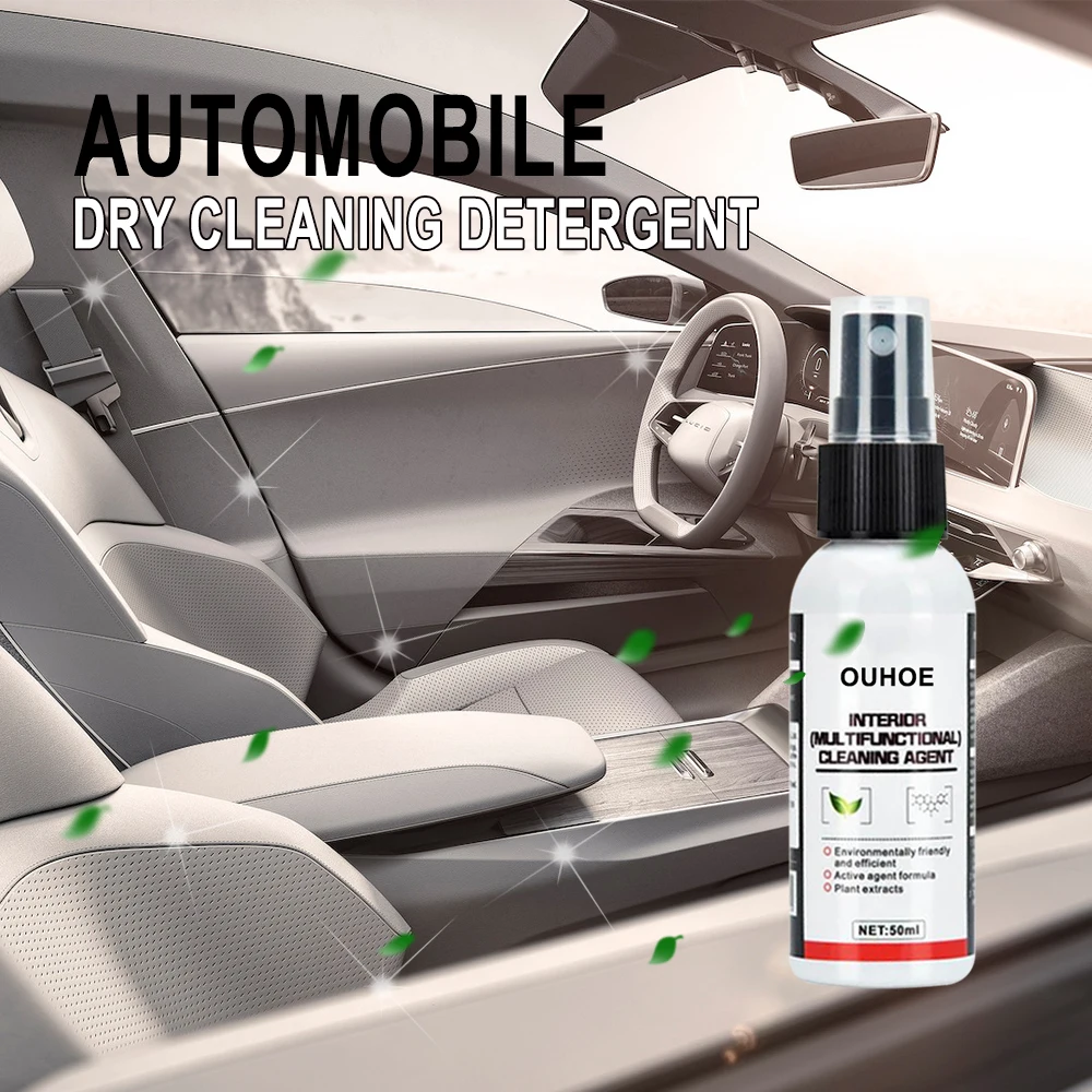 50ml Car Interior Cleaning Agent Ceiling Cleaner Leather Flannel Woven Fabric Water-free Cleaning Foam Auto Dash Cleaning Tool
50ml Car Interior Cleaning Agent Ceiling Cleaner Leather Flannel Woven Fabric Water-free Cleaning Foam Auto Dash Cleaning Tool
