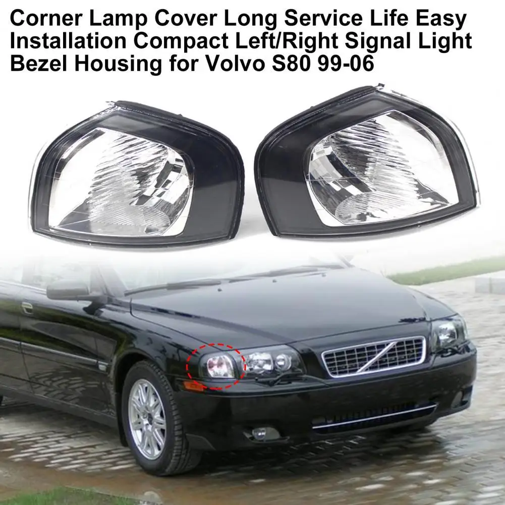 

Corner Lamp Cover Long Service Life Easy Installation Compact Left/Right Signal Light Bezel Housing 30655423 30655422 for Volvo