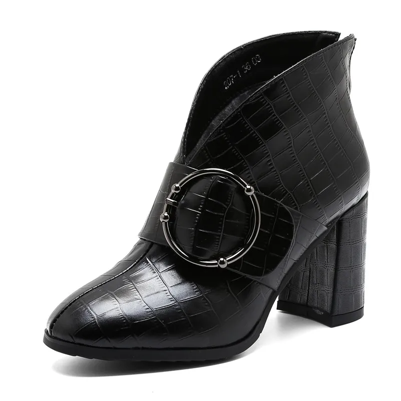 ENMAYLA Fashion Ankle Boots Warm Autumn Winter Genuine Leather Short Boots High Heeled Zipper Buckle Office Shoes Woman boots
ENMAYLA Fashion Ankle Boots Warm Autumn Winter Genuine Leather Short Boots High Heeled Zipper Buckle Office Shoes Woman boots