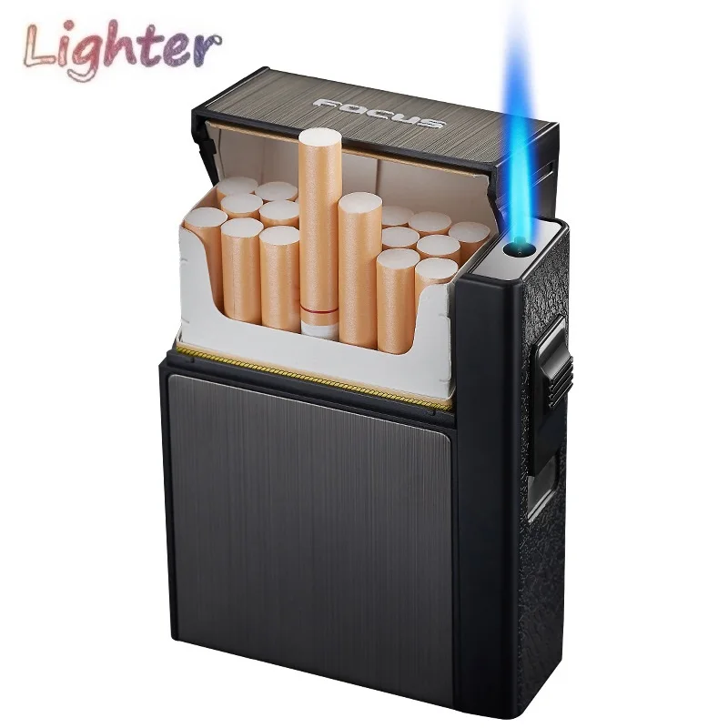20Pcs Metal Cigarette Box with Gas Lighter Waterproof Torch Lighter Cigarette Case Man Smoking Accessories Gadgets Dropshipping
20Pcs Metal Cigarette Box with Gas Lighter Waterproof Torch Lighter Cigarette Case Man Smoking Accessories Gadgets Dropshipping