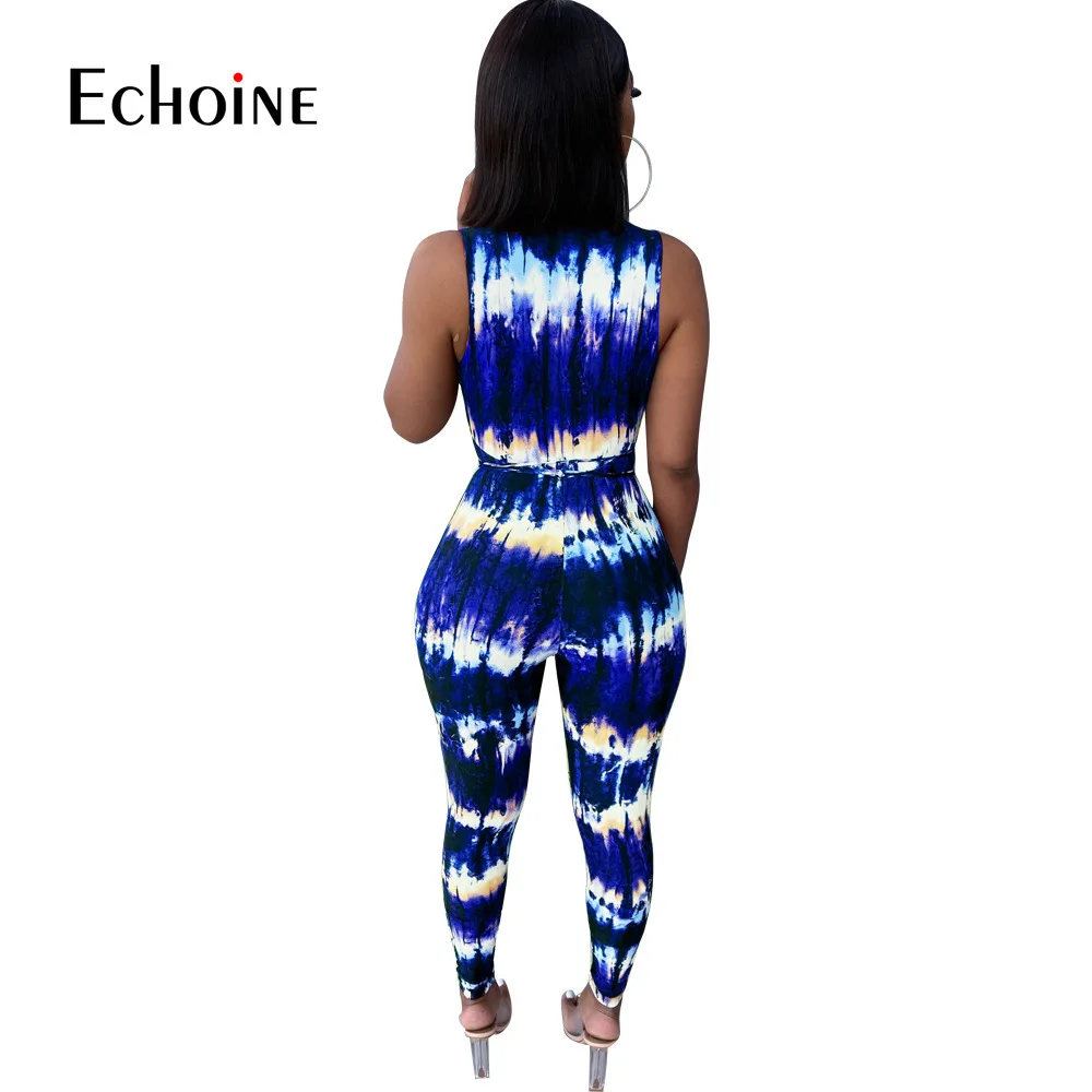 Echoine Women summer Tie-Dye print Lace Up Open Front Sleeveless Bodysuit Jumpsuit Sexy Beach Party Club Overall Romper Playsuit
Echoine Women summer Tie-Dye print Lace Up Open Front Sleeveless Bodysuit Jumpsuit Sexy Beach Party Club Overall Romper Playsuit