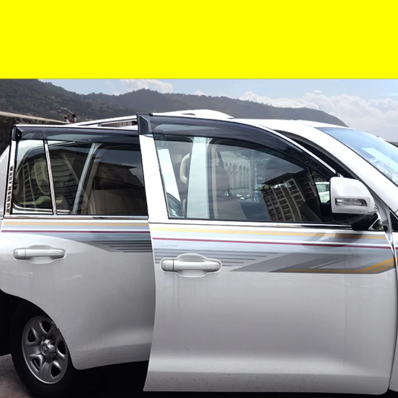 Acrylic car window rain shield for toyota land cruiser 2019 2018 2016 2017 2015 2014 2013 2012 LC200 2011 2010
Acrylic car window rain shield for toyota land cruiser 2019 2018 2016 2017 2015 2014 2013 2012 LC200 2011 2010