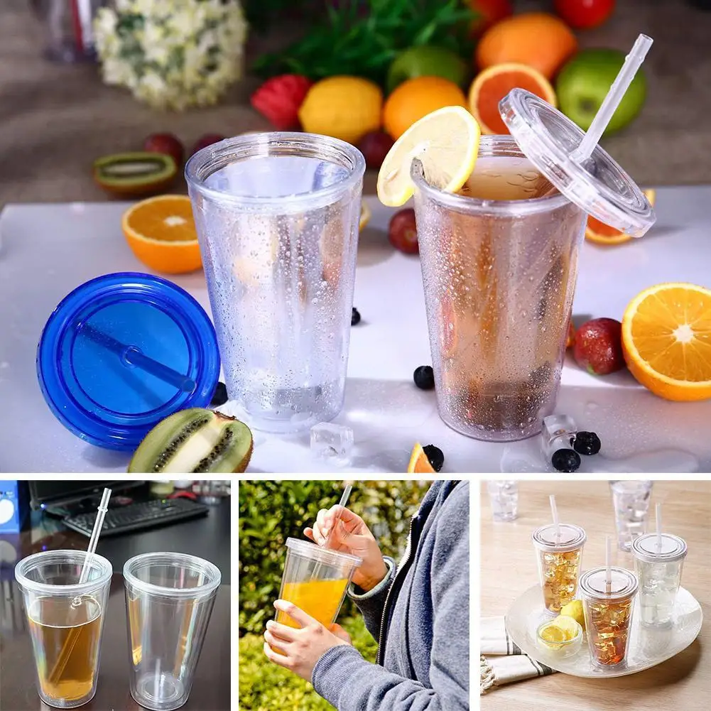 Travel Portable Double Layer Plastic Cup With Straw Sport Plastic Fruit Juice Water Bottle Sealed Cup
Travel Portable Double Layer Plastic Cup With Straw Sport Plastic Fruit Juice Water Bottle Sealed Cup