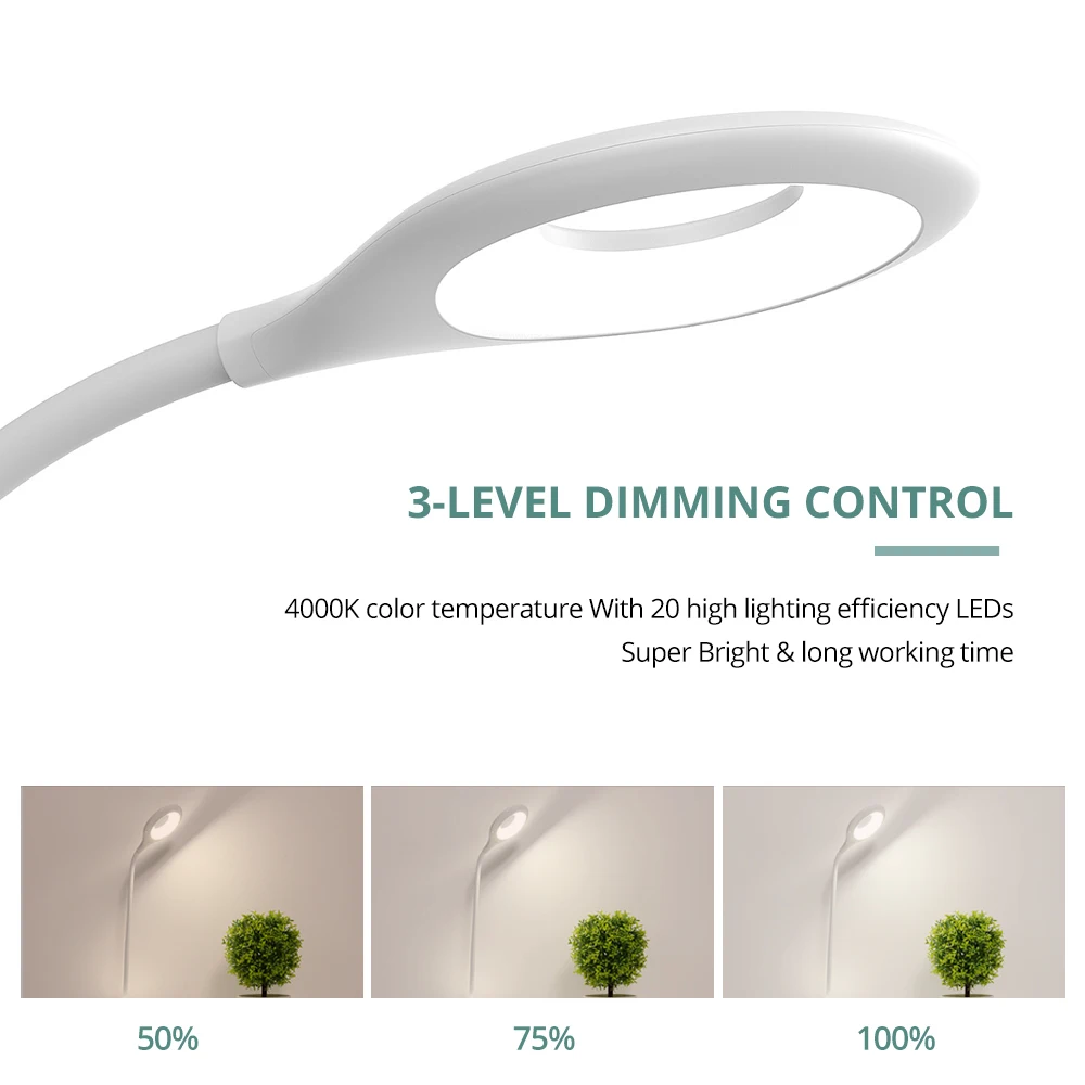 USB Led Book Light Table Lamp Reading Lamp Pen Holder Bedside Study 3 Brightness 4000K 18650 Rechargeable Touch Sensor Desk Lamp
USB Led Book Light Table Lamp Reading Lamp Pen Holder Bedside Study 3 Brightness 4000K 18650 Rechargeable Touch Sensor Desk Lamp