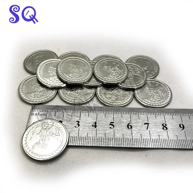 100pcs per bag Arcade Style Gaming Coin Tokens 25*1.8mm Stainless steel tokens for Arcade MAME Amusement Machine Cabinet
100pcs per bag Arcade Style Gaming Coin Tokens 25*1.8mm Stainless steel tokens for Arcade MAME Amusement Machine Cabinet