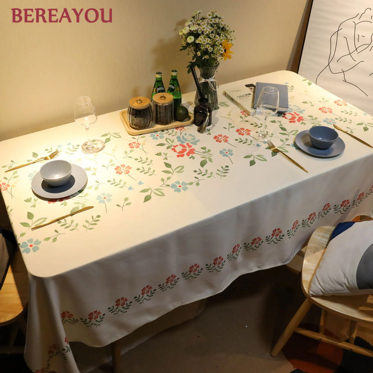Dining Table Cloth Nordic Flowers Tablecloth For Kitchen Table Cover Wedding Decoration Rectangular Table Cloths Home nappe
Dining Table Cloth Nordic Flowers Tablecloth For Kitchen Table Cover Wedding Decoration Rectangular Table Cloths Home nappe