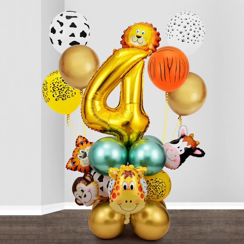 Animal Jungle Theme Happy Birthday Foil Banner Balloons Bunting Kit Sets Kids Party Decoration Event Supplies 26pcs/set
Animal Jungle Theme Happy Birthday Foil Banner Balloons Bunting Kit Sets Kids Party Decoration Event Supplies 26pcs/set