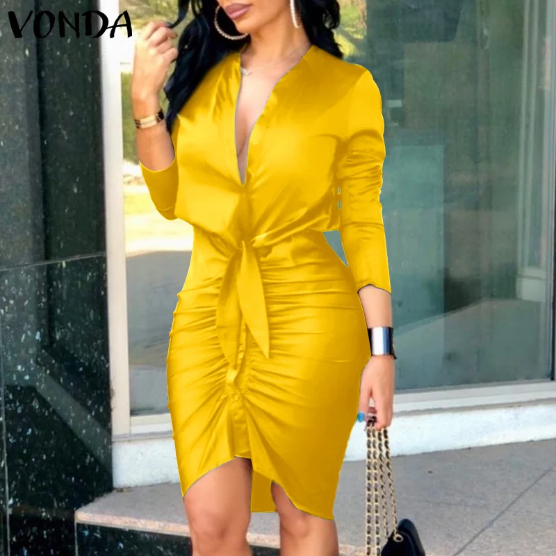 VONDA 2022 Fashion Women Party Dress Eelgant Long Sleeve Street Office Ladies Dress Robe Femme Casual Vestidos Femininas
VONDA 2022 Fashion Women Party Dress Eelgant Long Sleeve Street Office Ladies Dress Robe Femme Casual Vestidos Femininas