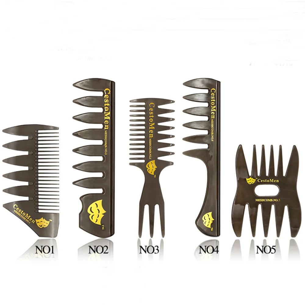Salon Barbers Brush Comb Fish Bone Shape Hair Styling Detangling Coloring Comb for Slicked-back Undercut Mohawk Bowl Cut Quiff
Salon Barbers Brush Comb Fish Bone Shape Hair Styling Detangling Coloring Comb for Slicked-back Undercut Mohawk Bowl Cut Quiff