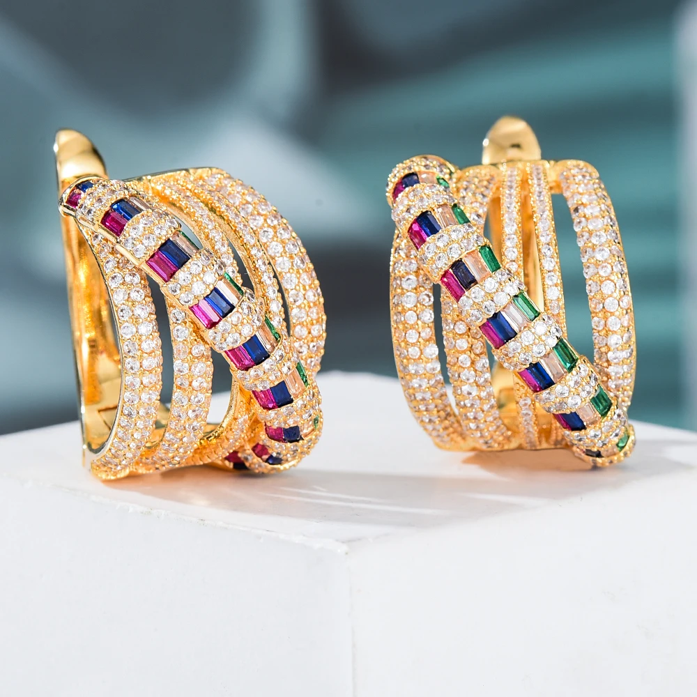 missvikki Luxury Romantic Trendy Earrings For Women Wedding Engagement Party Girl's Gift Cubic Zircon Dubai Bridal Jewelry
missvikki Luxury Romantic Trendy Earrings For Women Wedding Engagement Party Girl's Gift Cubic Zircon Dubai Bridal Jewelry