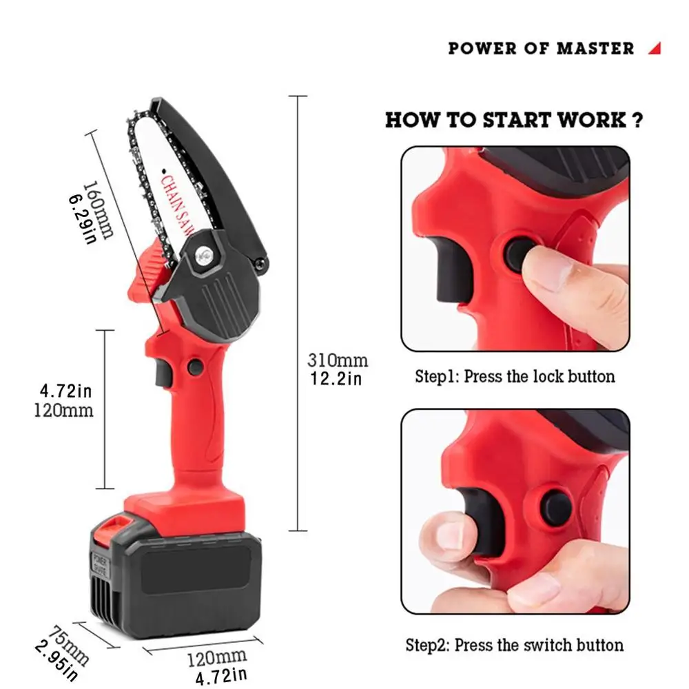Mini Portable Electric Pruning Saw Electric Saws Woodworking Electric Saw Garden Logging Mini Electric Chain Saw Lithium Battery
Mini Portable Electric Pruning Saw Electric Saws Woodworking Electric Saw Garden Logging Mini Electric Chain Saw Lithium Battery