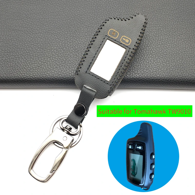 TW 9010 LCD Remote Control Keychain Leather Fob Case for Russian Version Tomahawk TW9010 Two Way Car Alarm System TW-9010
TW 9010 LCD Remote Control Keychain Leather Fob Case for Russian Version Tomahawk TW9010 Two Way Car Alarm System TW-9010