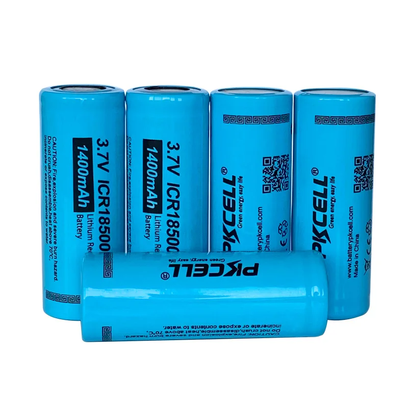 8PCS PKCELL 3.7V Li-ion Rechargeable Battery 18500 1400mAh ICR18500 18500 Battery 18.3*49mm for torch ,led lights,headlight
8PCS PKCELL 3.7V Li-ion Rechargeable Battery 18500 1400mAh ICR18500 18500 Battery 18.3*49mm for torch ,led lights,headlight