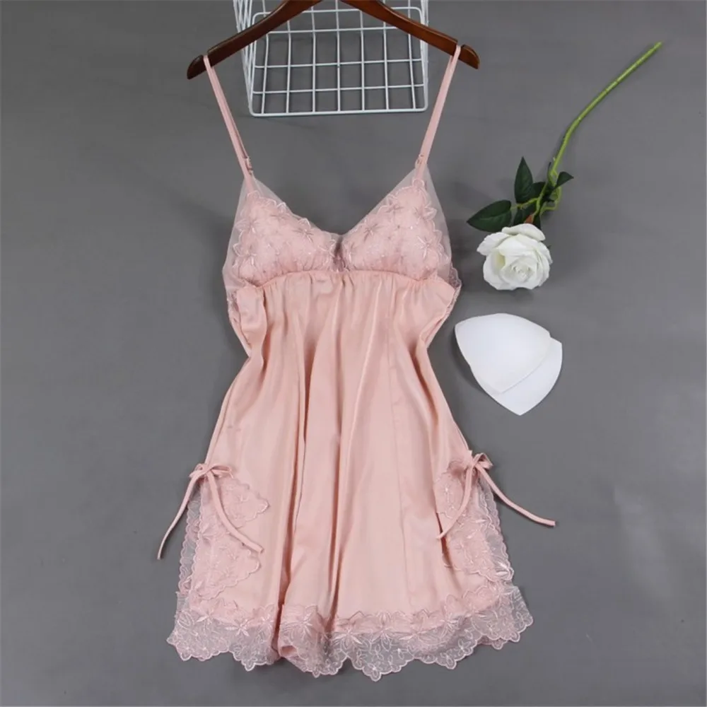 FZSLCYIYI Lace Satin Nightdress Homewear Sexy Lingerie Women Sleepwear Deep V-Neck Sleepdress Sexy Silk Nightgowns Sleeveless
FZSLCYIYI Lace Satin Nightdress Homewear Sexy Lingerie Women Sleepwear Deep V-Neck Sleepdress Sexy Silk Nightgowns Sleeveless