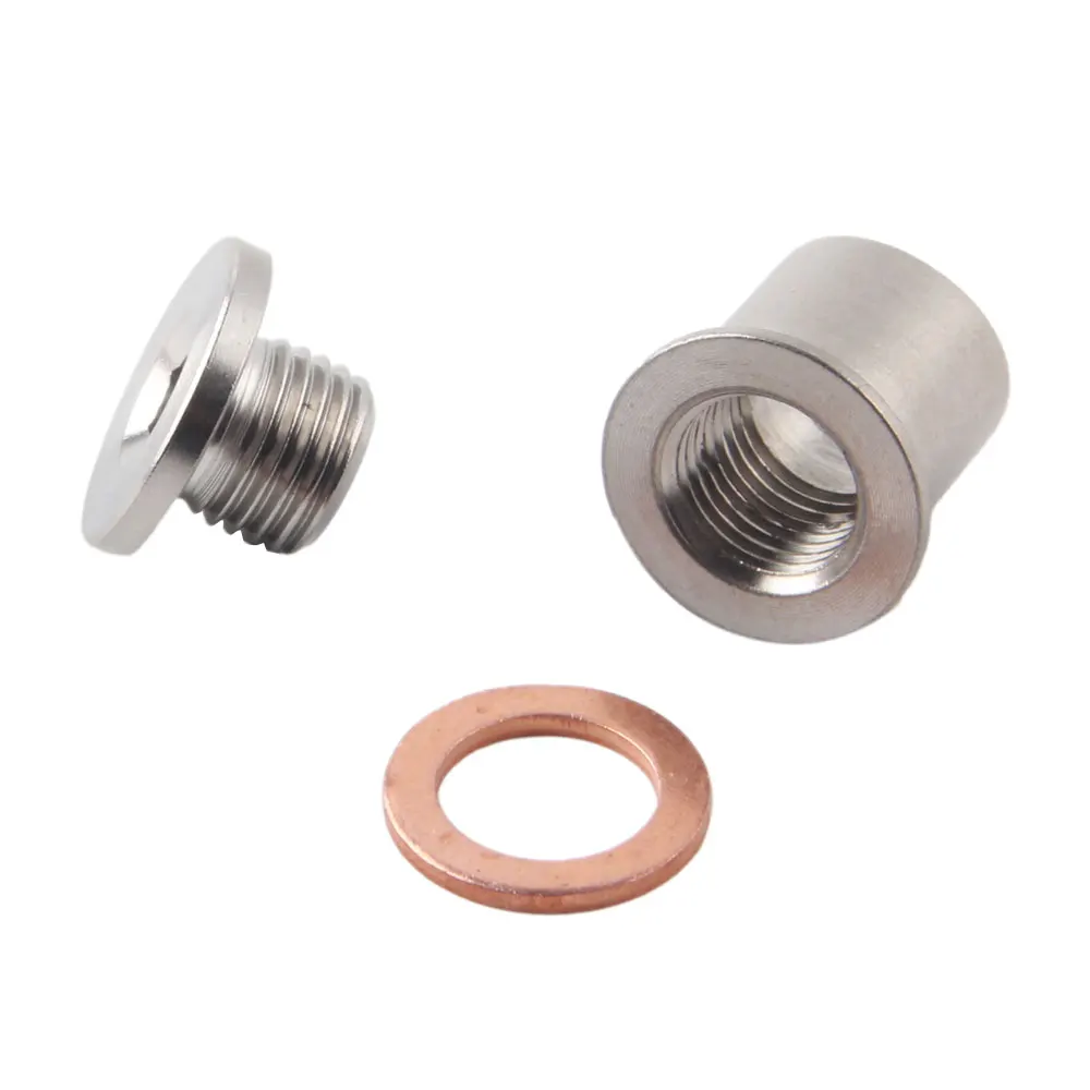 Universal O2 Oxygen Sensor Stepped Mounting Boss And Plugs Stainless Steel Adapter M12x1.25 Thread Nut Bung
Universal O2 Oxygen Sensor Stepped Mounting Boss And Plugs Stainless Steel Adapter M12x1.25 Thread Nut Bung