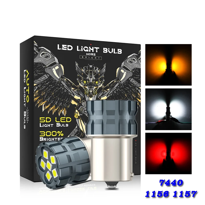 ZTZPIE Car Led Stop Lamp Decoding Canbus 156 1157 7440 Turn Signal Reversing Lamp 3000K Yellow 6000K White Red Lamp A Pair 
ZTZPIE Car Led Stop Lamp Decoding Canbus 156 1157 7440 Turn Signal Reversing Lamp 3000K Yellow 6000K White Red Lamp A Pair