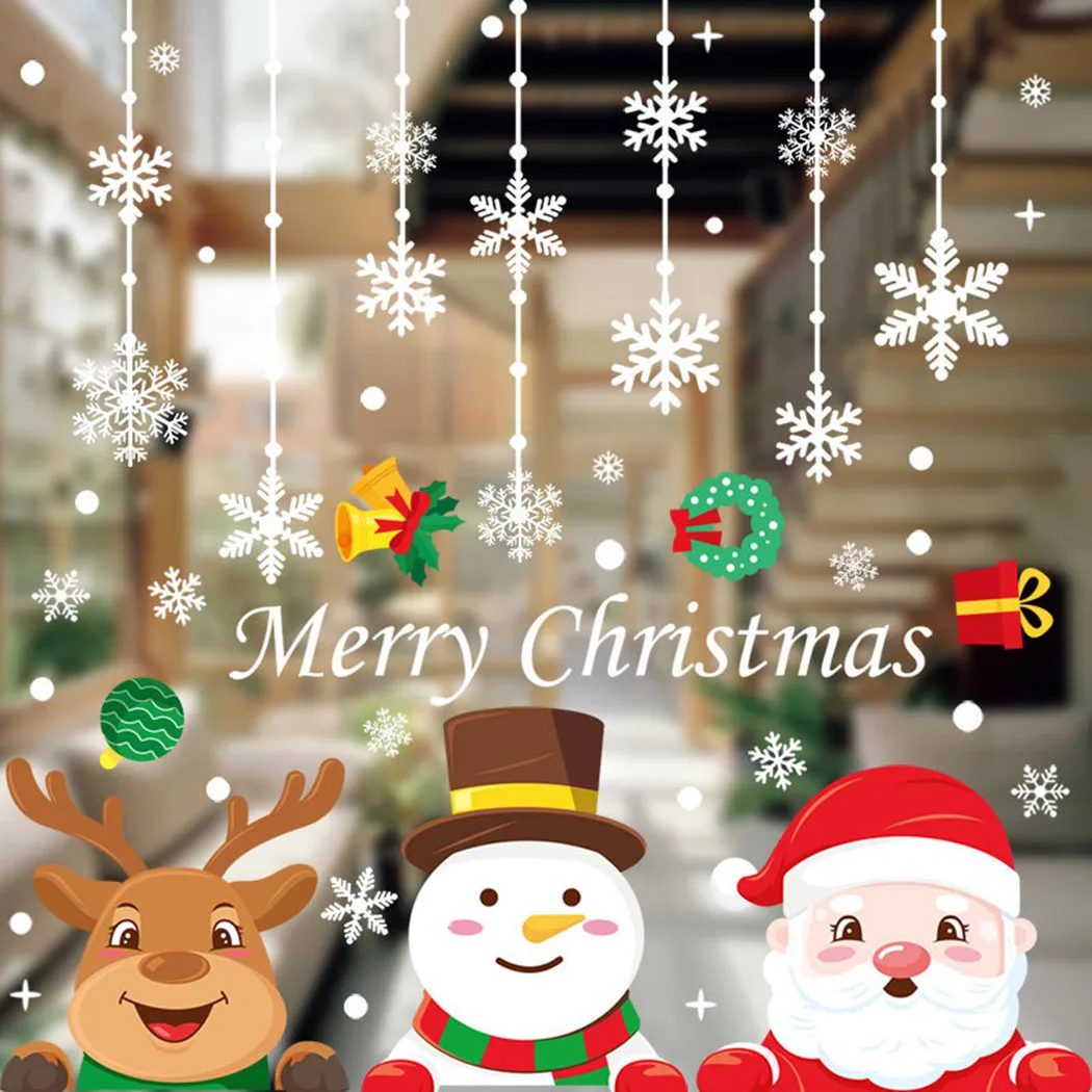 1Set Merry Christmas Stickers Snowflake Snowman Elder Elk Store Decal Xmas Navidad Home Decor Merry Christmas Sticker Decoration
1Set Merry Christmas Stickers Snowflake Snowman Elder Elk Store Decal Xmas Navidad Home Decor Merry Christmas Sticker Decoration
