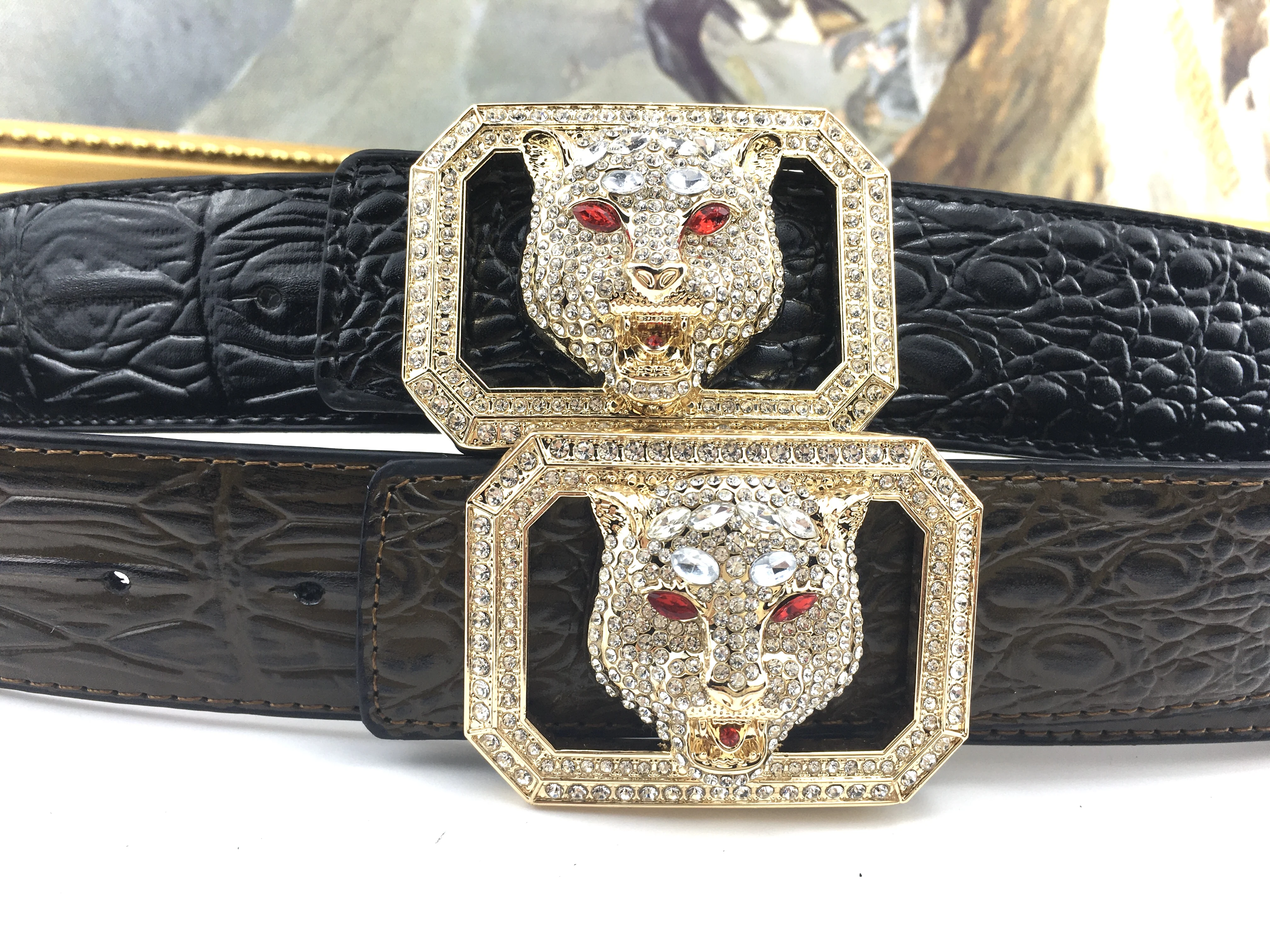 Men's Belt Smooth Buckle Belt Luxury Diamond Buckle Belts Designer Belts For Men Fahion Leather Belts Women's Belt
Men's Belt Smooth Buckle Belt Luxury Diamond Buckle Belts Designer Belts For Men Fahion Leather Belts Women's Belt