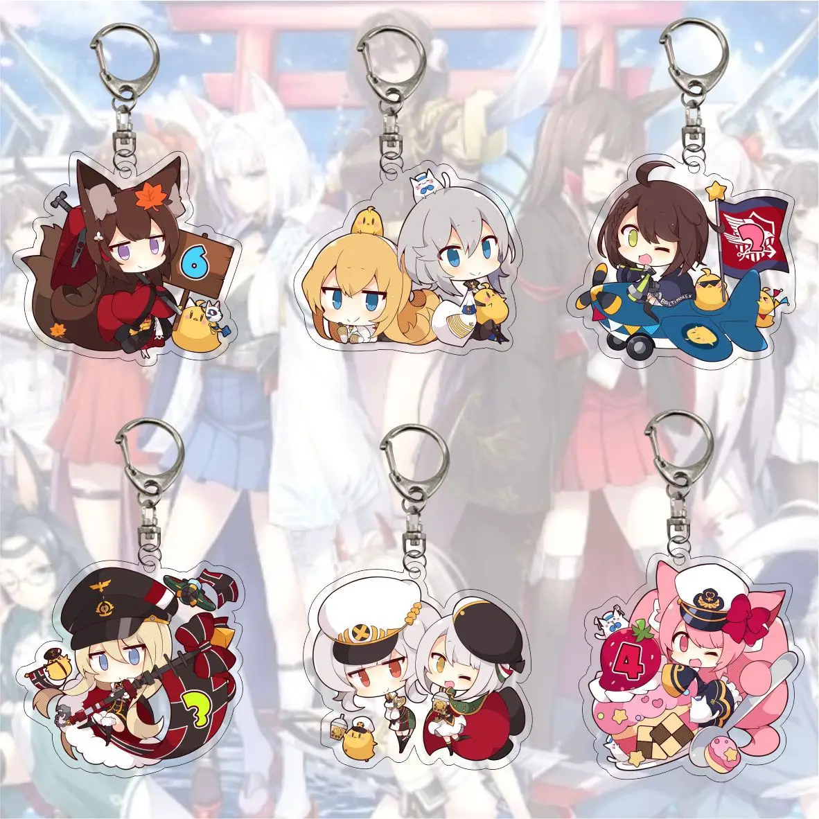 Pop Game Azur Lane Keychain Akagi Saratoga Hornet Q Version Figures Acrylic Pendant Keyring Bag Charm Key Ring Holder Fans Gift
Pop Game Azur Lane Keychain Akagi Saratoga Hornet Q Version Figures Acrylic Pendant Keyring Bag Charm Key Ring Holder Fans Gift