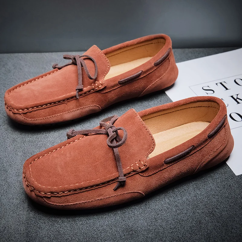 FIXSYS Handmade Suede Casual Shoes Slip-on Men Loafers Soft Flat Moccasins Lightweight Driving Shoes Breathable Man Boat Shoes
FIXSYS Handmade Suede Casual Shoes Slip-on Men Loafers Soft Flat Moccasins Lightweight Driving Shoes Breathable Man Boat Shoes