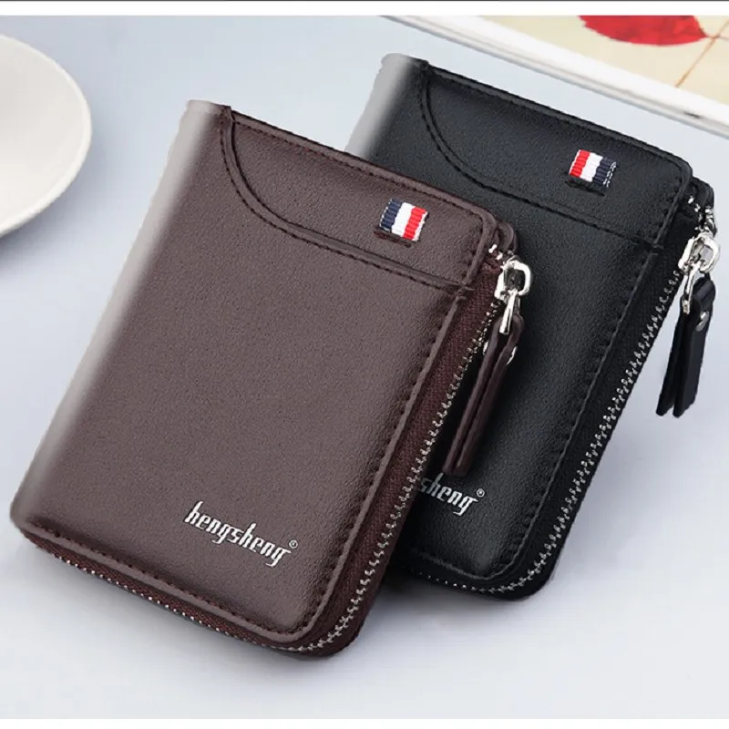 Men's Wallet Vintage PU Short Wallets Moneybag Gentlemen's Fashion Photo Folder Zipper Purse Clip Distribution Dropshipping
Men's Wallet Vintage PU Short Wallets Moneybag Gentlemen's Fashion Photo Folder Zipper Purse Clip Distribution Dropshipping