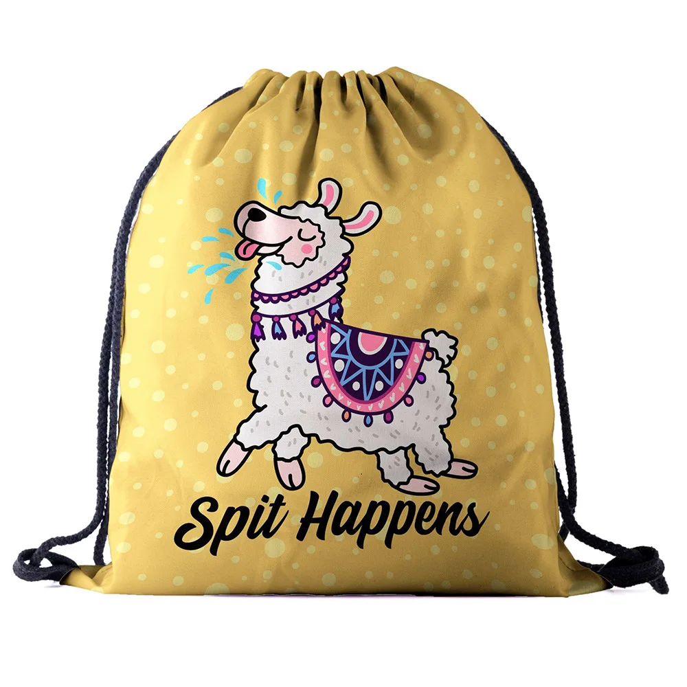 hot style Drawstring Backpack Bag 3D Printing Alpaca Women men daily Casual Girl's knapsack Feminina bundle pocket rope bags
hot style Drawstring Backpack Bag 3D Printing Alpaca Women men daily Casual Girl's knapsack Feminina bundle pocket rope bags