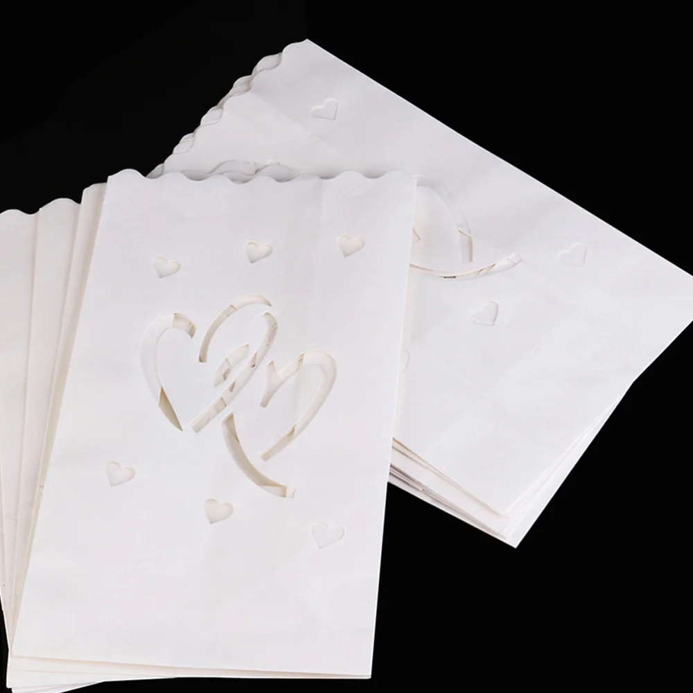 40PCS Candle Bag Love Shape Hollow out Paper Luminary Bags Candle Bag Flame Resistant Paper Bags for Candle (Double Heart)
40PCS Candle Bag Love Shape Hollow out Paper Luminary Bags Candle Bag Flame Resistant Paper Bags for Candle (Double Heart)