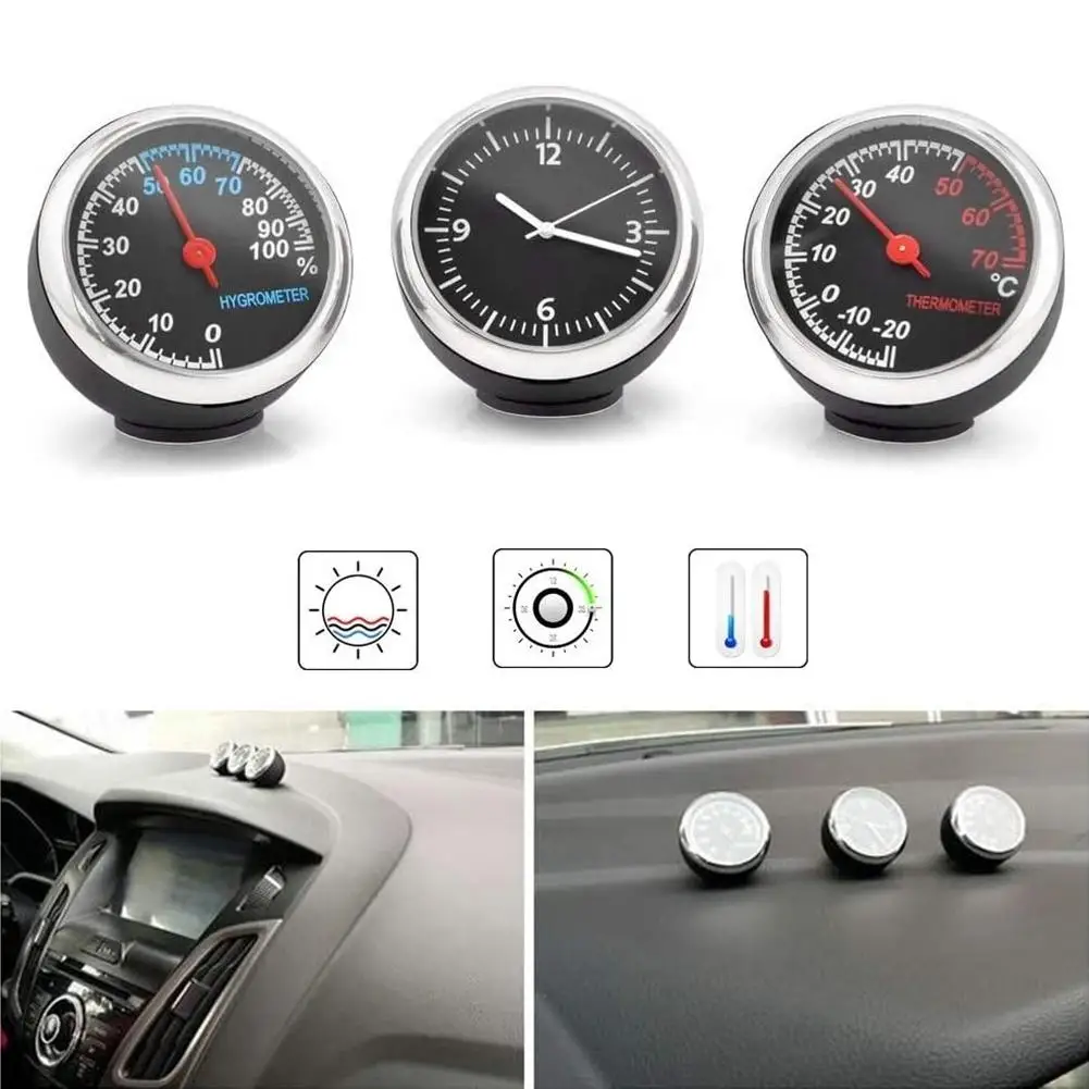 3pcs Car Styling Thermometer Hygrometer Durable Clock Interior Decoration Self-adhesive Accessories for Car Boat
3pcs Car Styling Thermometer Hygrometer Durable Clock Interior Decoration Self-adhesive Accessories for Car Boat