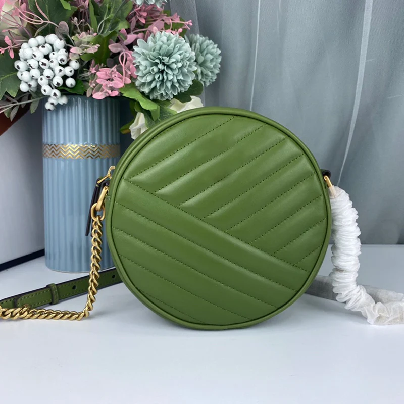 Женская круглая сумка из овечьей кожи, с цепочкой
Женская круглая сумка из овечьей кожи, с цепочкой