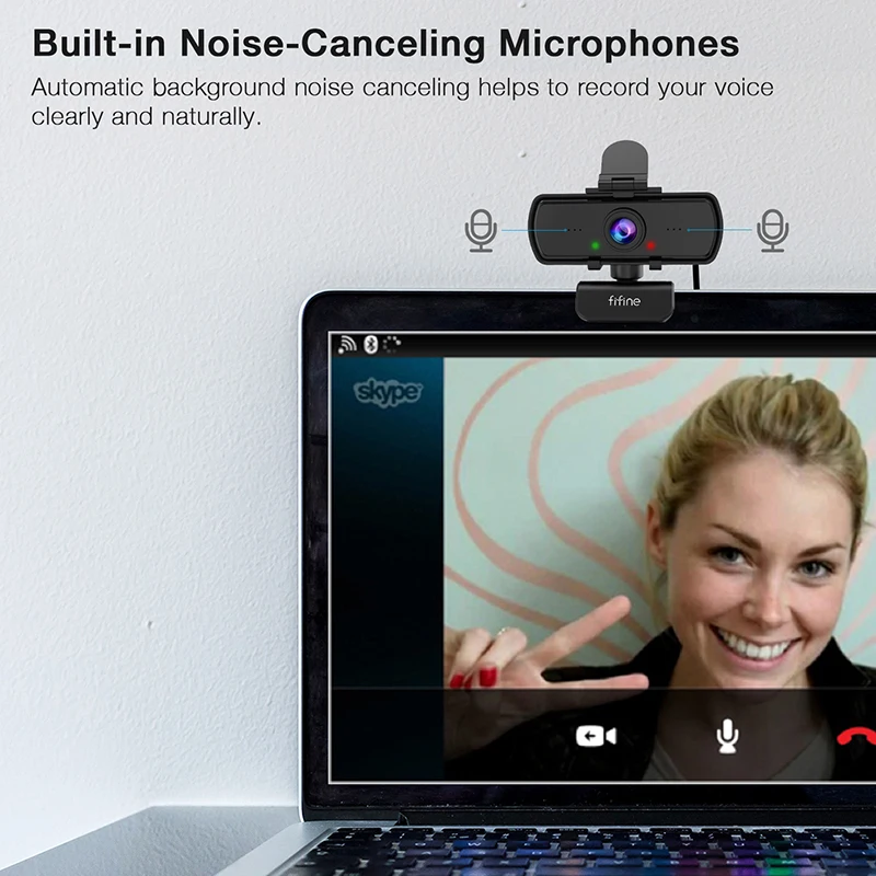FIFINE 1440p Full HD PC Webcam with Microphone, tripod, for USB Desktop & Laptop,Live Streaming Webcam for Video Calling-K420
FIFINE 1440p Full HD PC Webcam with Microphone, tripod, for USB Desktop & Laptop,Live Streaming Webcam for Video Calling-K420