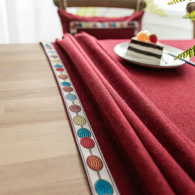 Nordic Waterproof Tablecloth Linen Rectangular Table Cloth Jacquard Red Imitation Cotton Linen Home Christmas Tablecloth
Nordic Waterproof Tablecloth Linen Rectangular Table Cloth Jacquard Red Imitation Cotton Linen Home Christmas Tablecloth