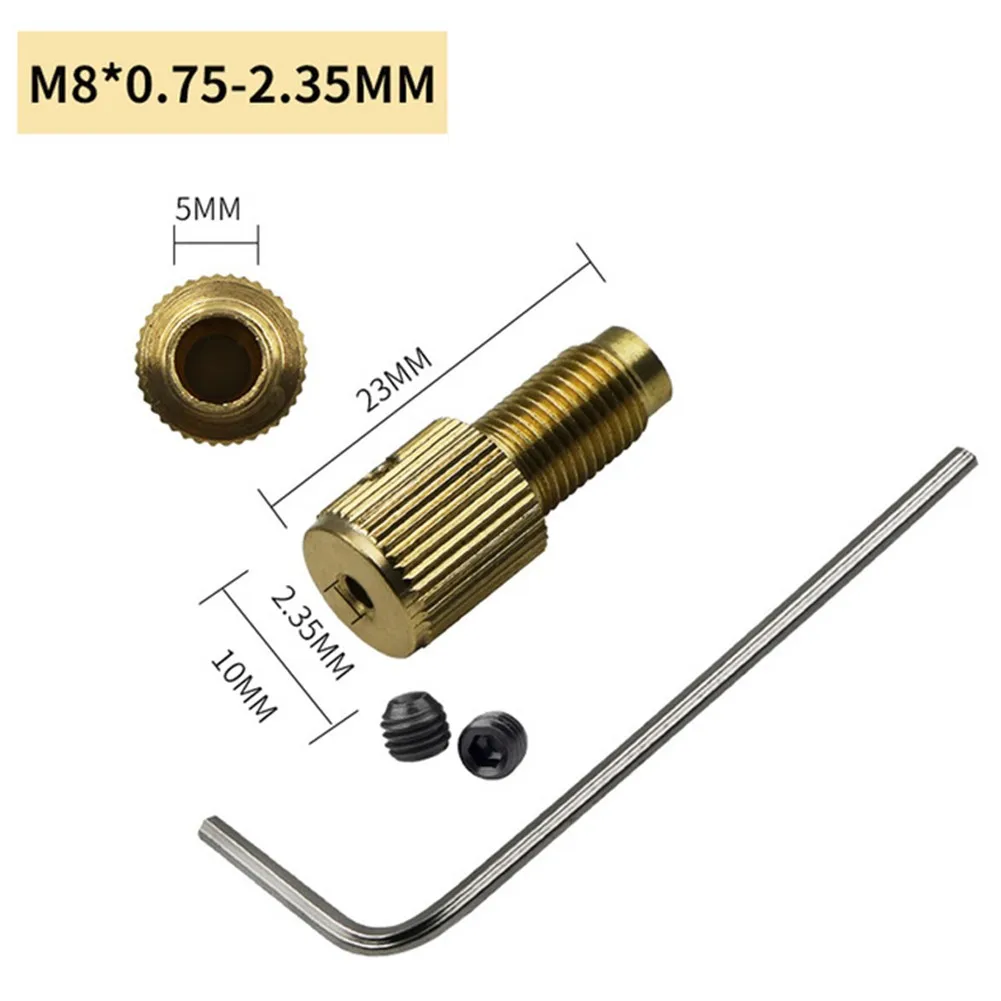 L-shaped Small Wrench Copper Drill Chuck Shaft Self-tightening Mini Brass Drill Clamp Chuck Connecting Rod M8-2/2.3/3.17/5mm
L-shaped Small Wrench Copper Drill Chuck Shaft Self-tightening Mini Brass Drill Clamp Chuck Connecting Rod M8-2/2.3/3.17/5mm