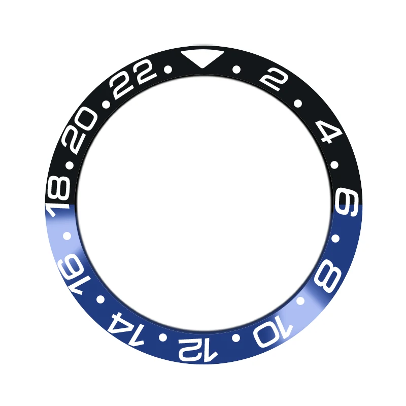 Watch black and blue ceramic bezel for displacement of high-quality wheels for 40mm automatic watches Q1
Watch black and blue ceramic bezel for displacement of high-quality wheels for 40mm automatic watches Q1