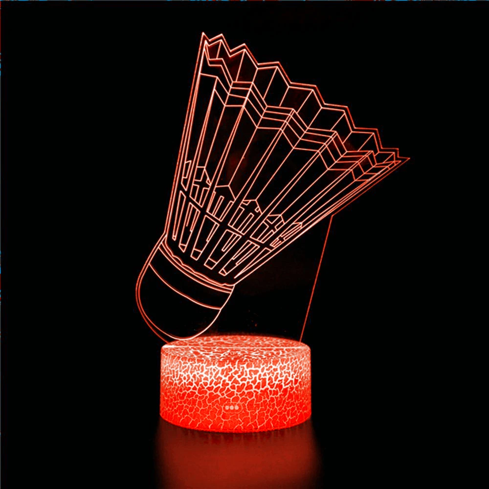 3D night light badminton men's and women's children's dolls hobby personality athletes home decoration Christmas gifts light
3D night light badminton men's and women's children's dolls hobby personality athletes home decoration Christmas gifts light