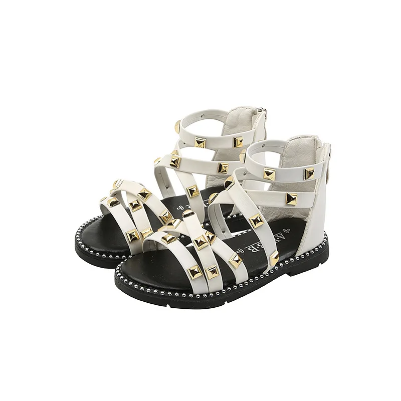Girls Sandals 2021 Summer Children Gladiator Roman Sandals Rivets Classic Kids Beach Shoes Zipper Soft Leather Comfortable 21-36
Girls Sandals 2021 Summer Children Gladiator Roman Sandals Rivets Classic Kids Beach Shoes Zipper Soft Leather Comfortable 21-36