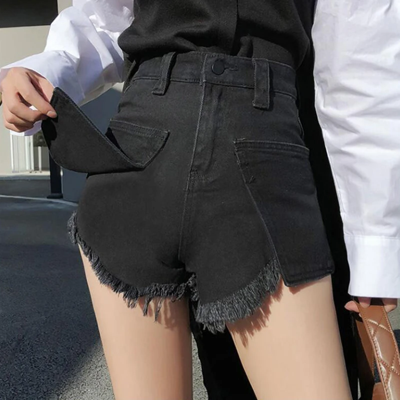 Casual Woman Denim Shorts Ripped Jeans for Women Brim Shorts Feminino Chique Fashion Das Senhoras Patch Jeans High Waist Jeans
Casual Woman Denim Shorts Ripped Jeans for Women Brim Shorts Feminino Chique Fashion Das Senhoras Patch Jeans High Waist Jeans
